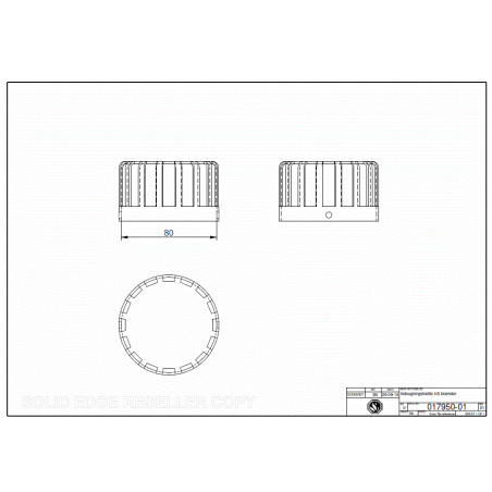 Grille ventilation air entrant PB20