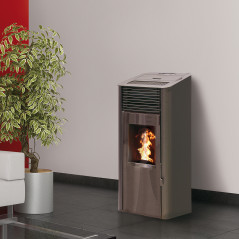 Poêle granulés CAPRI noir 8 kW