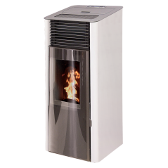 Poêle granulés CAPRI blanc 8 kW