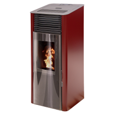 Poêle granulés CAPRI bordeaux 8 kW