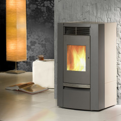 POELE GRANULES SAVONA 8kW AIR GRIS METAL