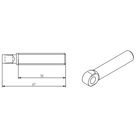 Vis à oeil charnière de porte