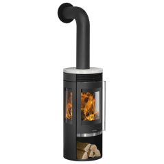 Rota Tre 2.0 acier noir dessus céramique blanc soyeux