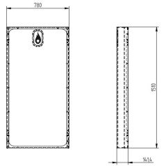 Porte jaquette HK4 FJORD 50