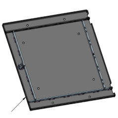 Tôle porte chargement