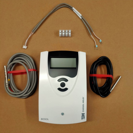 Régulateur solaire BIOSOL / PWM, sondes incluses 1 panneau & 1 ballon