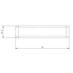 Goupille fendue Ø8x36mm
