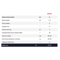 EASYTEC 22kW - Chaudière automatique 
