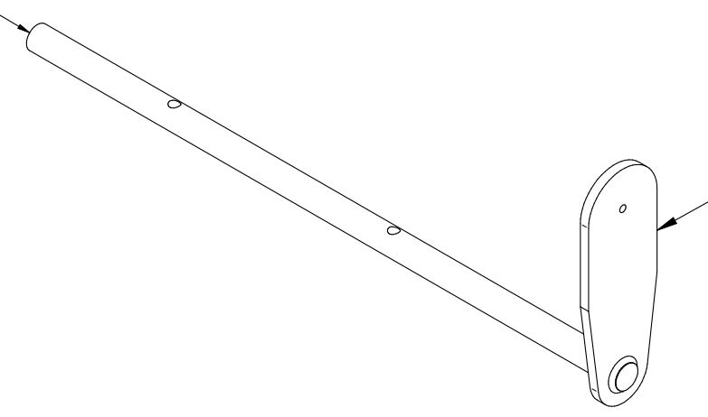 Axe support turbulateurs MG/Ceries 15-25 V2