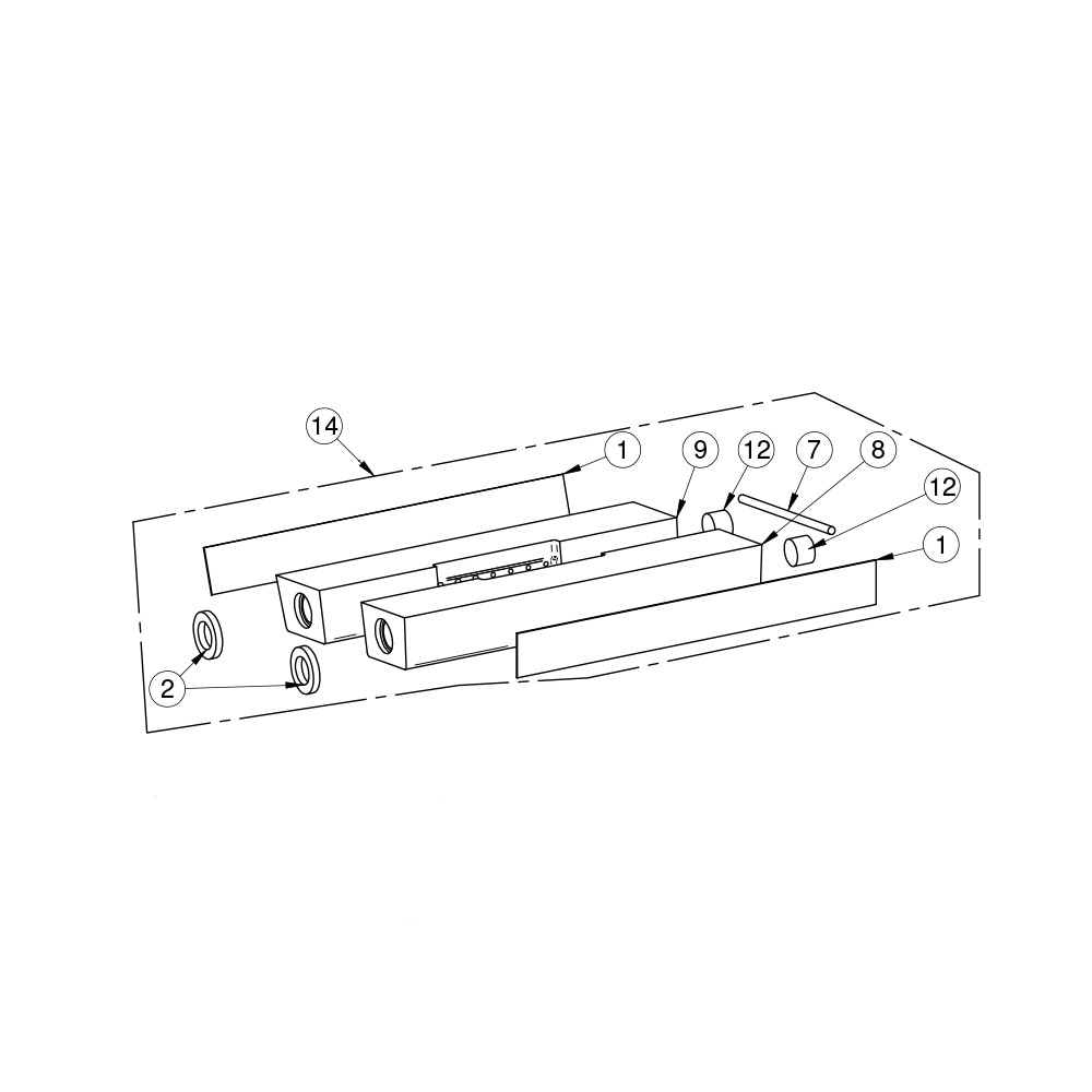 Colis réfractaires D+G + joints HK1 toutes séries