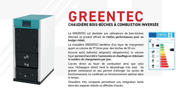 GREENTEC 28kW - Chaudière à combustion inversée