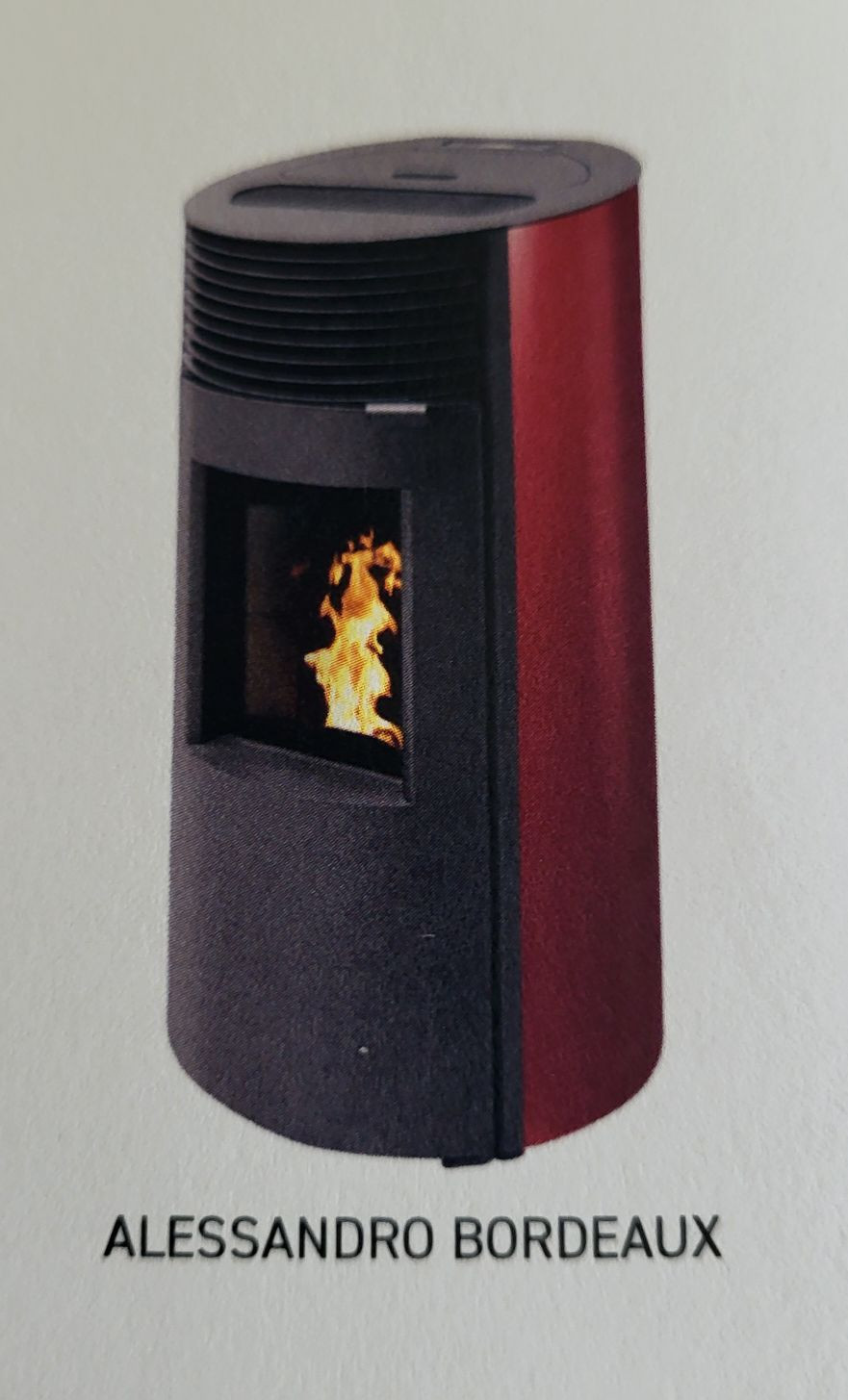 Poêle granulés ALESSANDRO bordeaux 8 kW