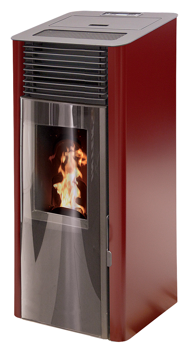 Poêle granulés CAPRI bordeaux 8 kW