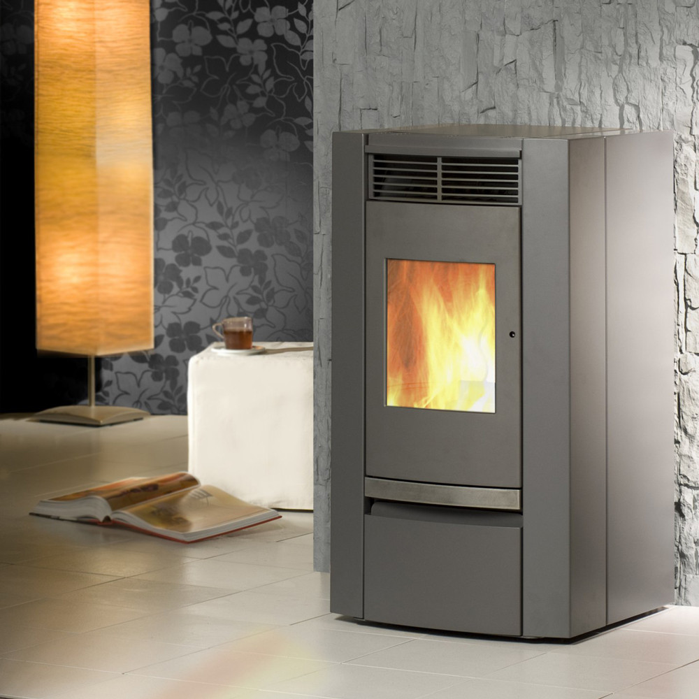 POELE GRANULES SAVONA 8kW AIR GRIS FONTE