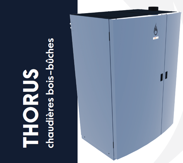 THORUS 45kW STD -Chaudière à combust inversée assistée par extracteur